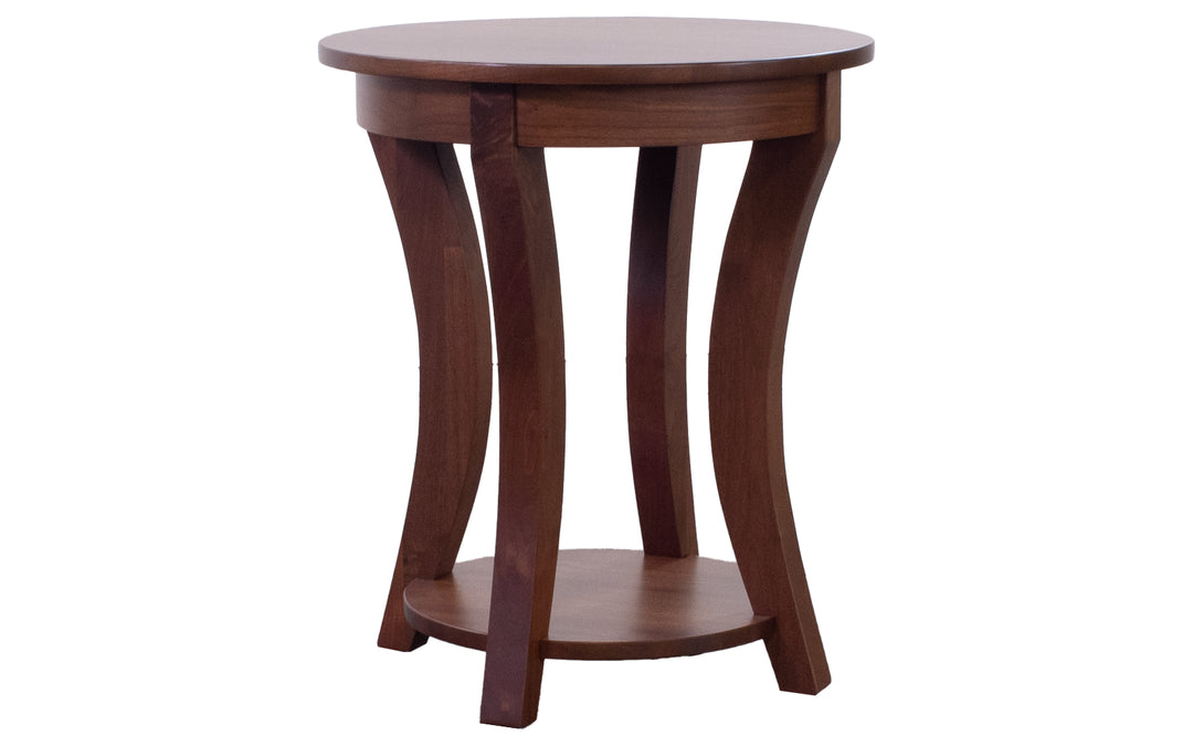 Rustic Walnut End Table