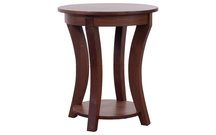 Rustic Walnut End Table