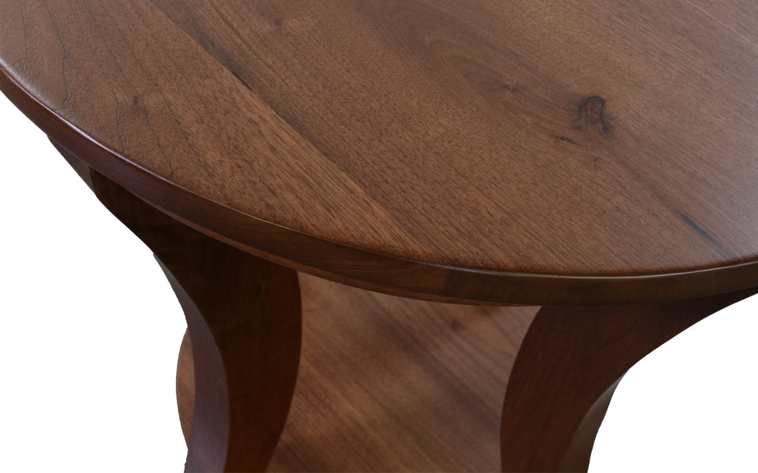 Rustic Walnut End Table