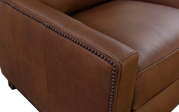 Smith Brothers Leather Push-Back Recliner