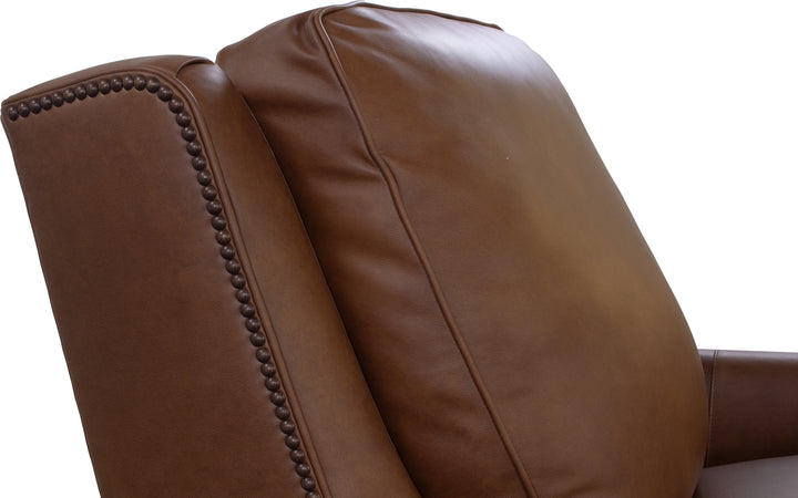 Smith Brothers Leather Push-Back Recliner