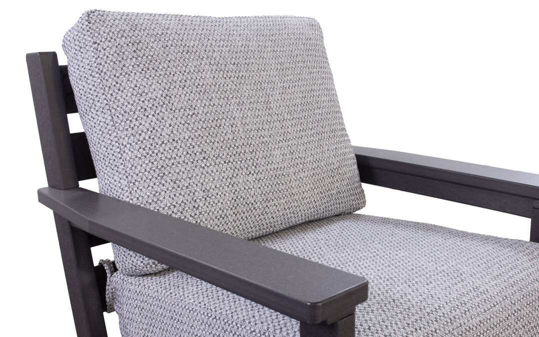 Outdoor Cushioned Swivel Rocker - Coffee & Tropicana Granite