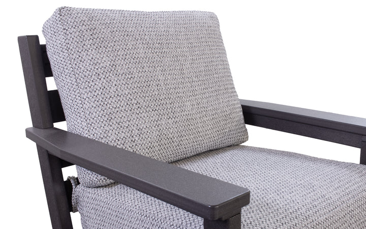 Outdoor Cushioned Swivel Rocker - Coffee & Tropicana Granite
