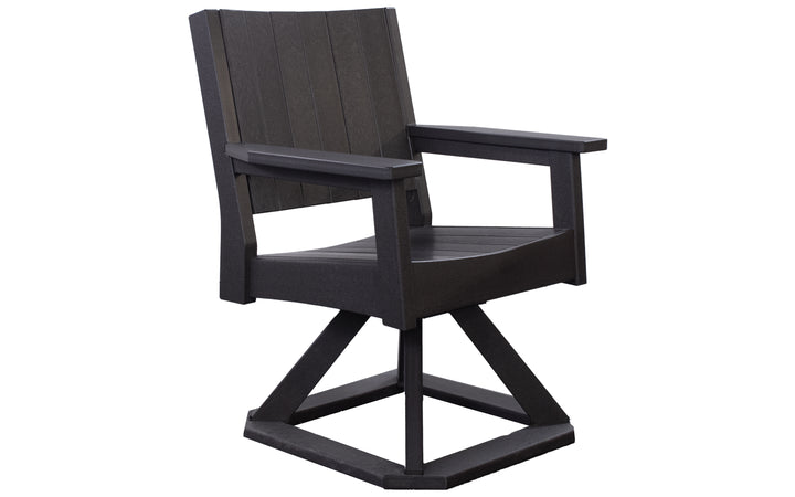 Outdoor Swivel Chat Chair - Coffee