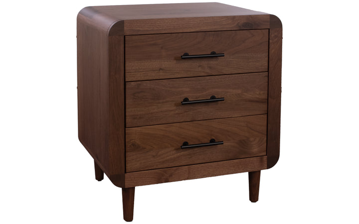 Rustic Walnut Nightstand