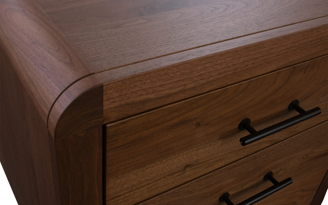 Rustic Walnut Nightstand
