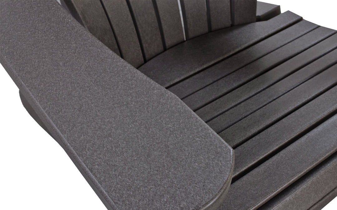 Outdoor Adirondack Chair with Lumbar - Coffee