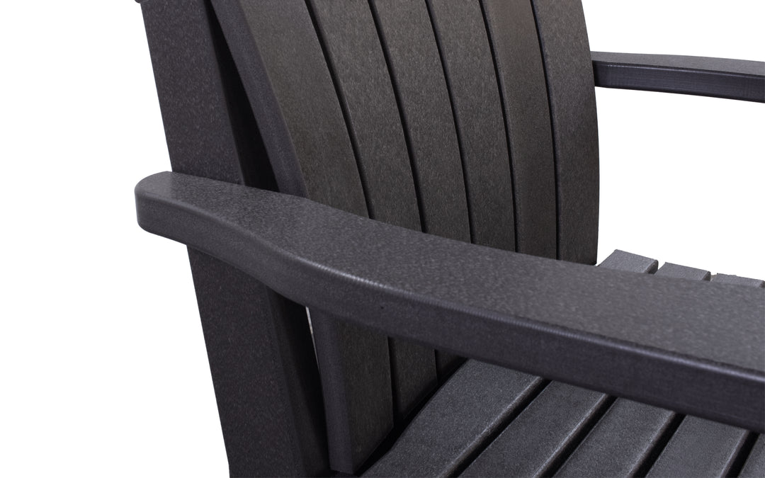 Outdoor Counter Swivel Chair with Lumbar - Coffee