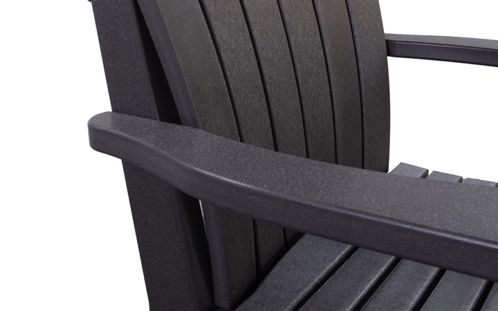 Outdoor Counter Swivel Chair with Lumbar - Coffee