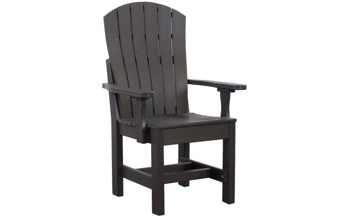Outdoor Dining Chair with Lumbar - Coffee