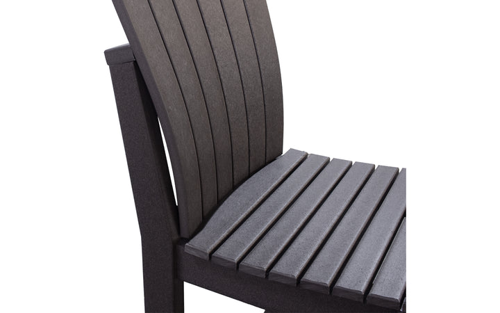 Outdoor Dining Chair with Lumbar - Coffee