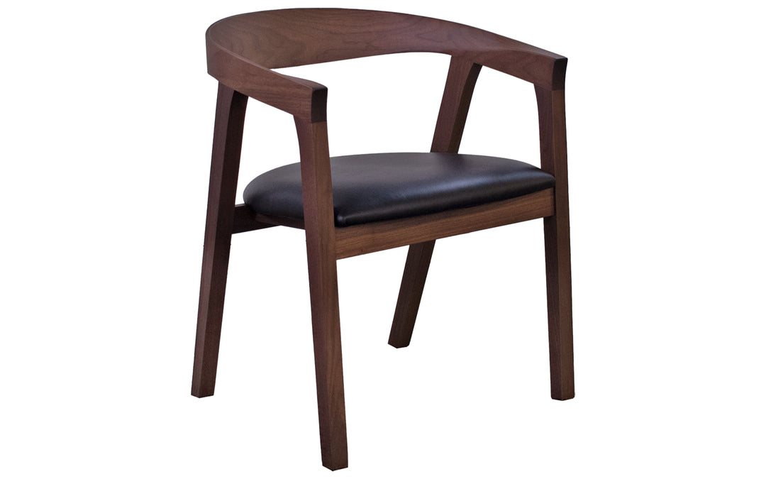 Walnut & Leather Dining Chair