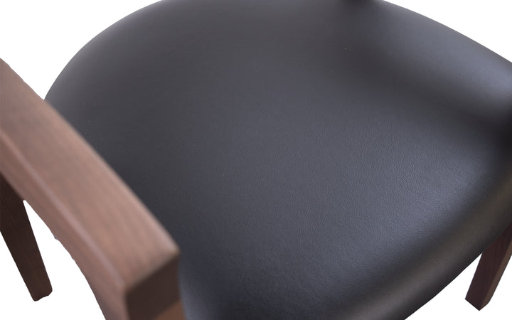Walnut & Leather Dining Chair