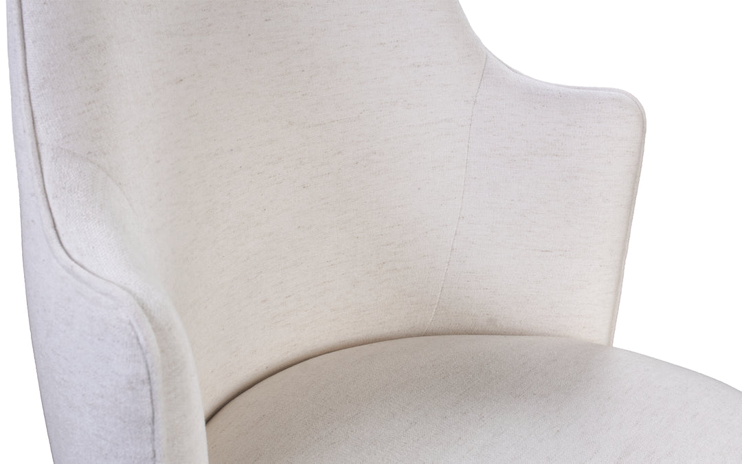 Walnut & Upholstered Office Chair