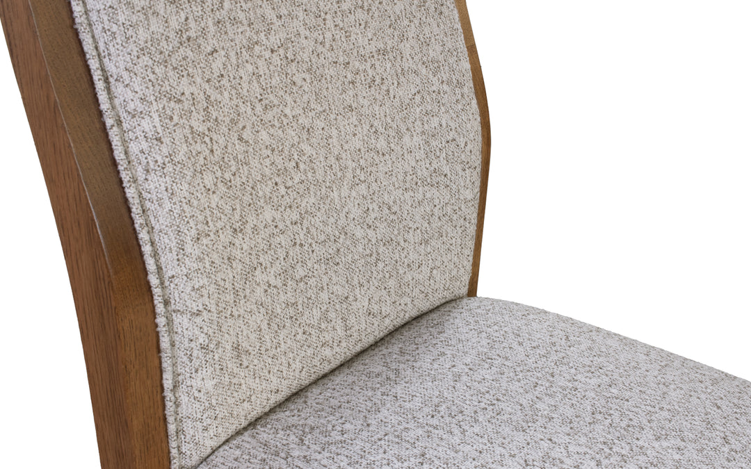 Rustic Hickory & Upholstered Dining Chair