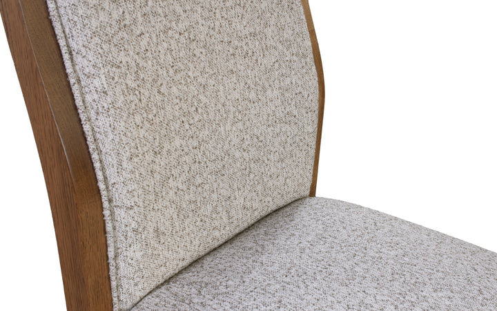 Rustic Hickory & Upholstered Dining Chair
