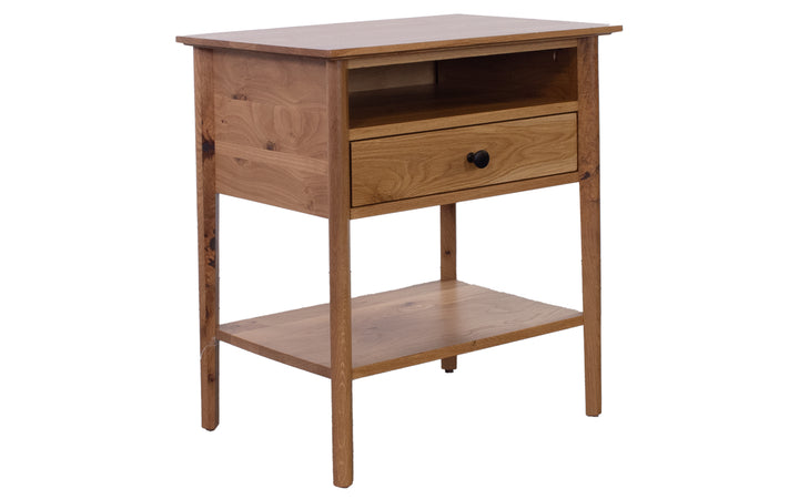 Rustic White Oak Nightstand