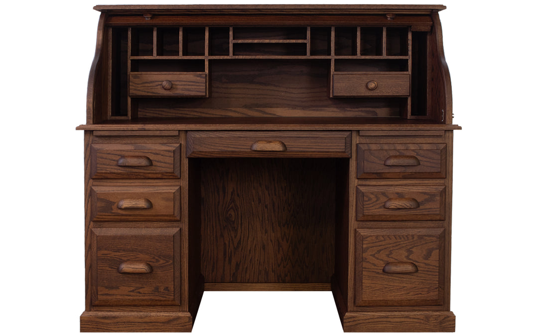 Oak Roll-Top Desk