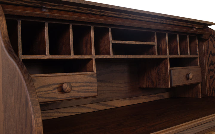 Oak Roll-Top Desk