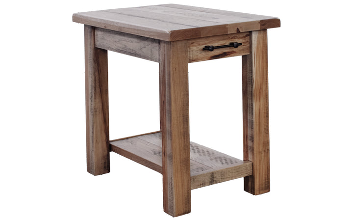 Rustic Hickory End Table