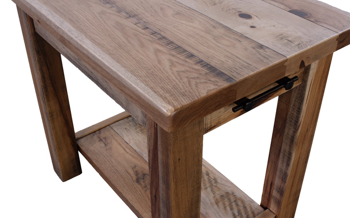 Rustic Hickory End Table