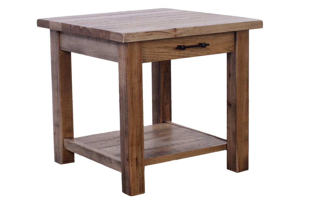Rustic Hickory End Table