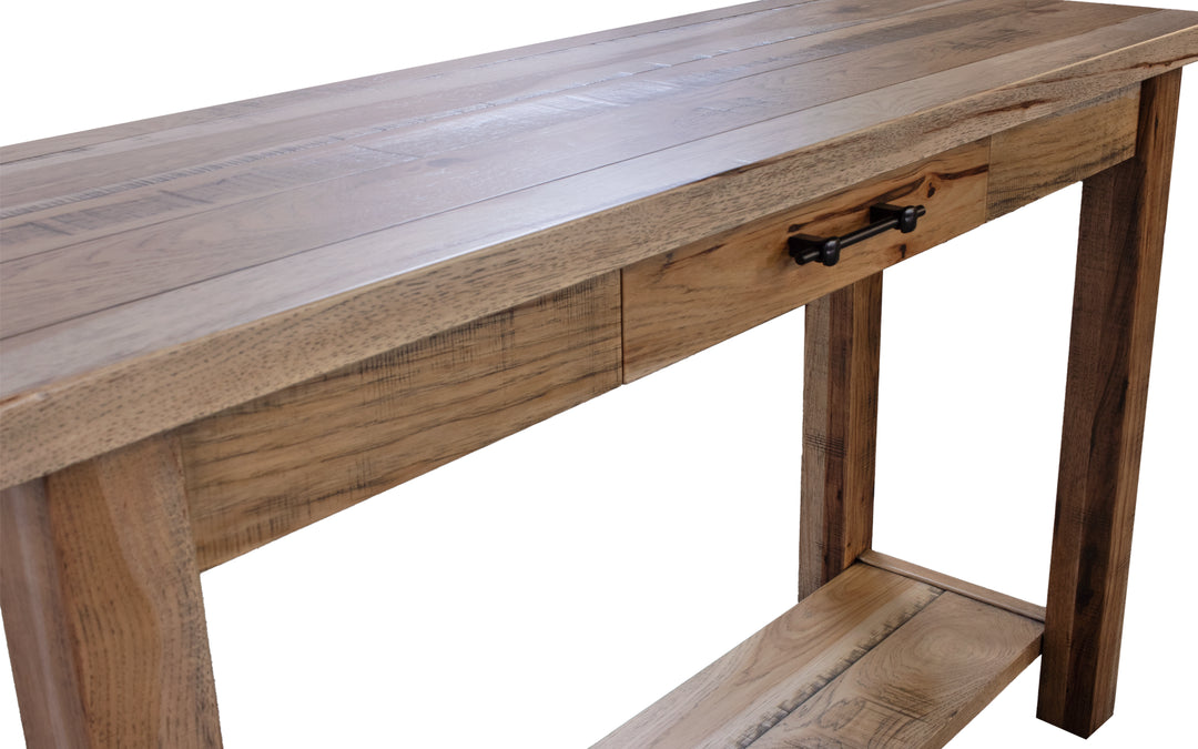 Rustic Hickory Sofa Table