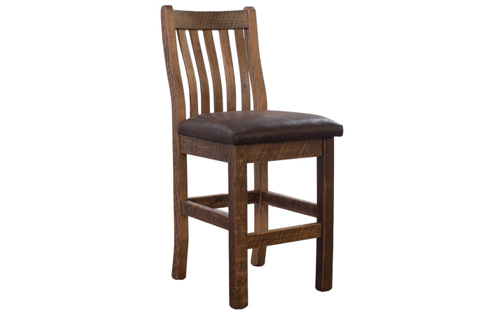 Reclaimed Upholstered Counter Chair