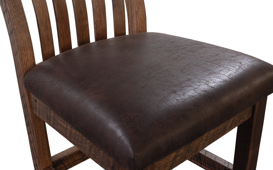 Reclaimed Upholstered Counter Chair