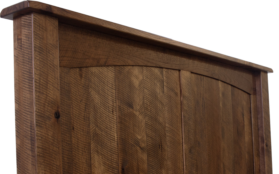Rustic Hickory Reclaimed Queen Storage Bed