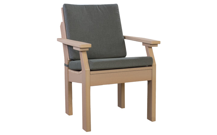 Outdoor Cushioned Dining Chair - Nature & Sage