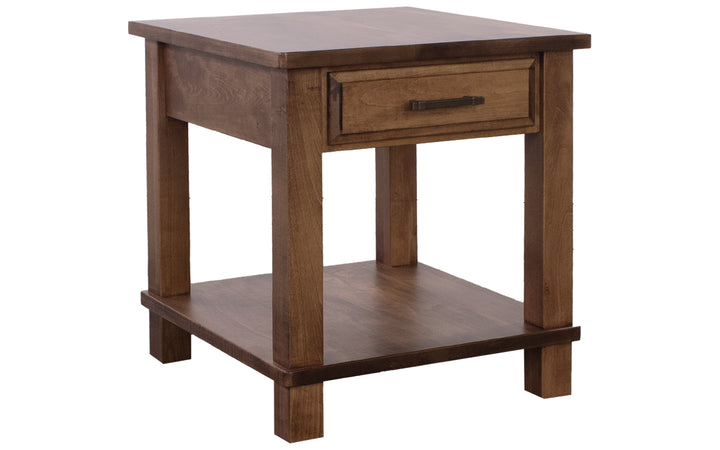 Brown Maple End Table