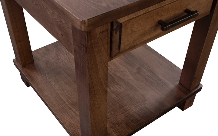 Brown Maple End Table