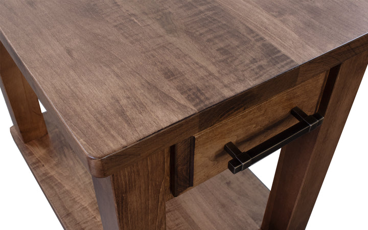 Brown Maple End Table