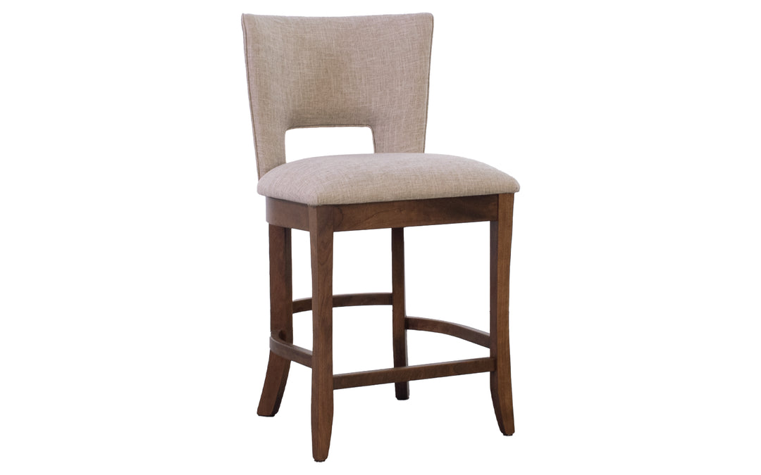 Sap Cherry & Fabric Counter Chair