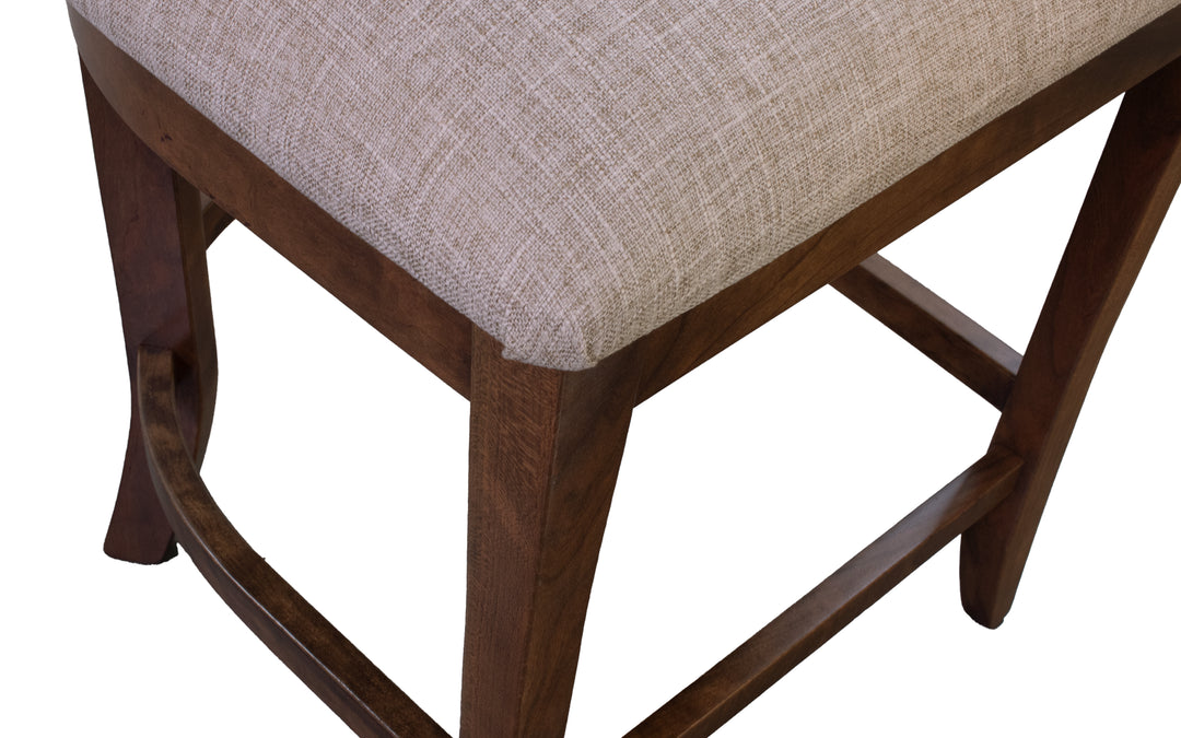 Sap Cherry & Fabric Counter Chair