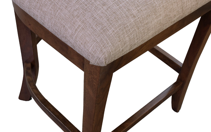 Sap Cherry & Fabric Counter Chair