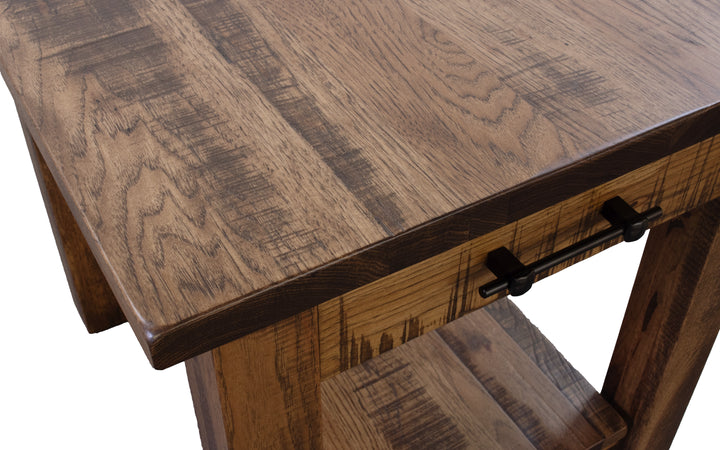 Rustic Hickory End Table