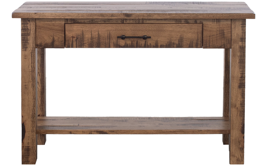 Rustic Hickory Sofa Table