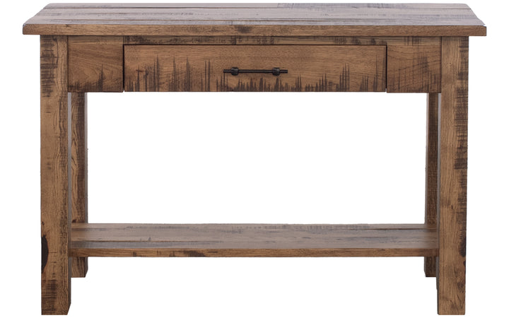 Rustic Hickory Sofa Table