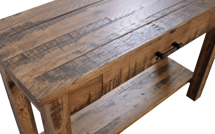 Rustic Hickory Sofa Table