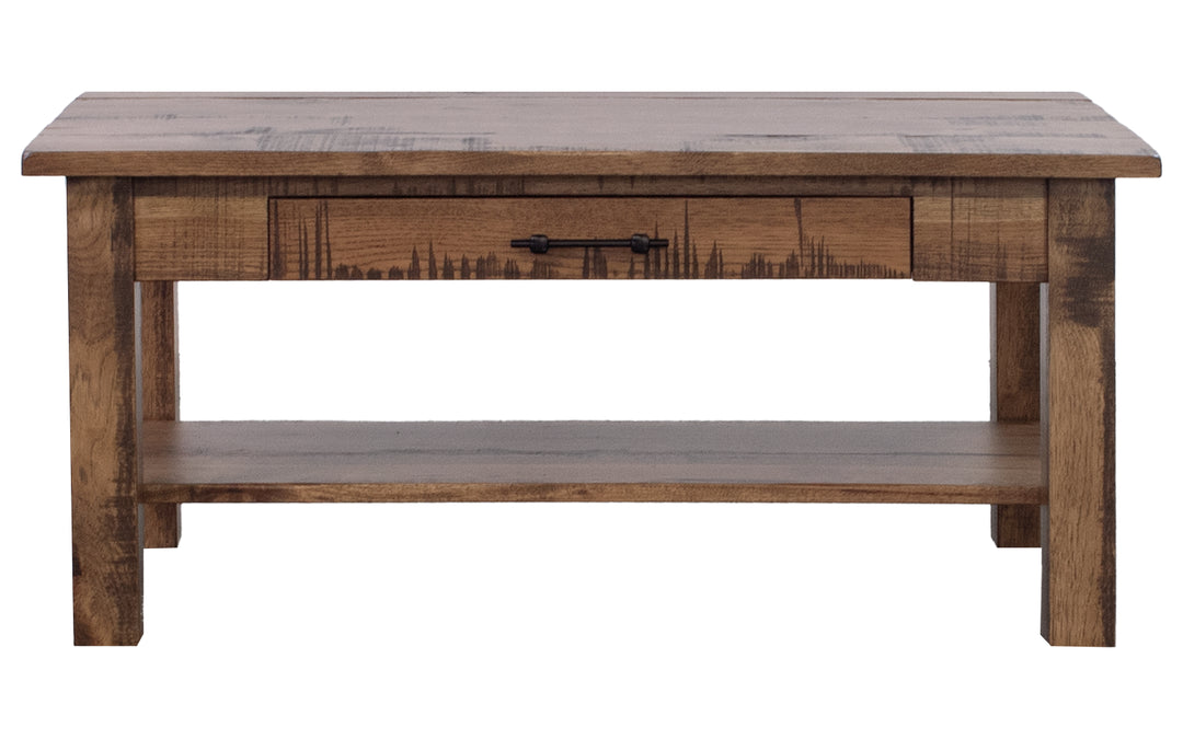 Rustic Hickory Coffee Table