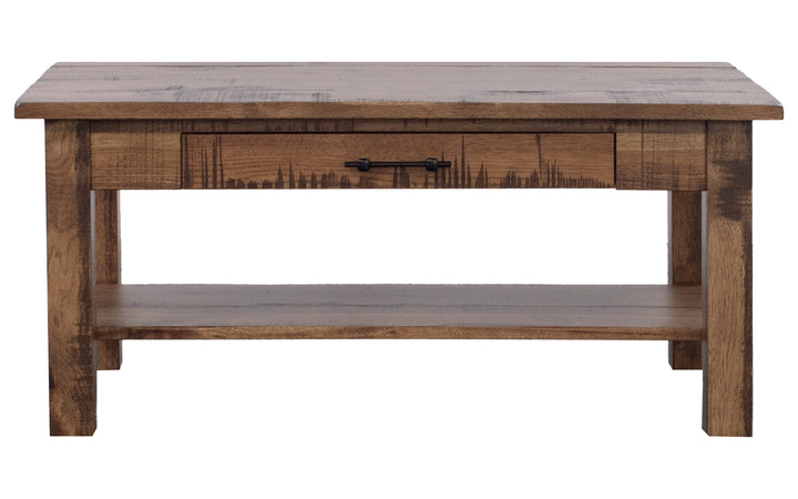 Rustic Hickory Coffee Table