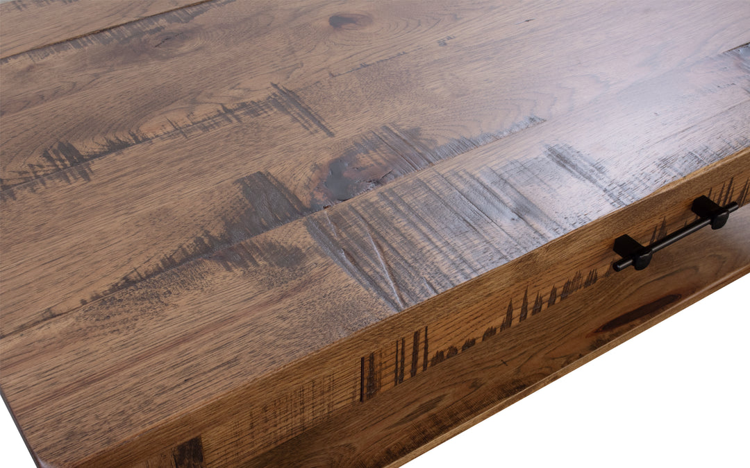 Rustic Hickory Coffee Table