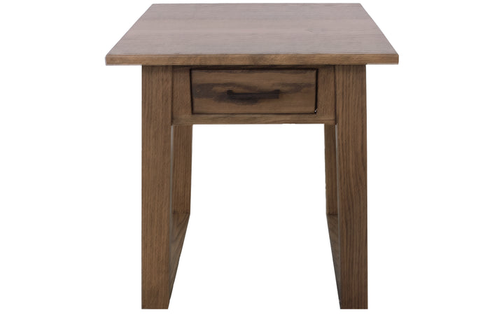 Rustic Oak End Table
