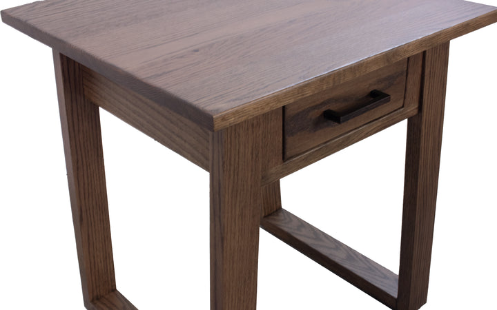Rustic Oak End Table