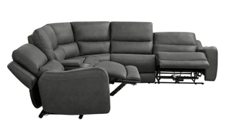 Saber Upholstered Power Reclining Sectional