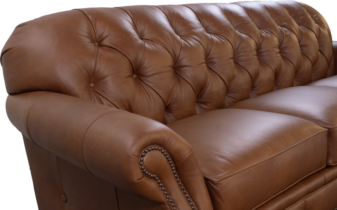 Smith Brothers Leather Sofa