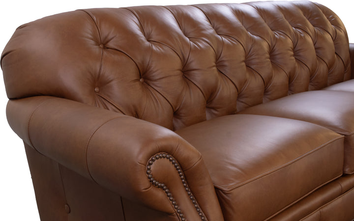 Smith Brothers Leather Sofa