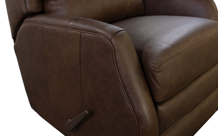 Smith Brothers Leather Swivel Glider Recliner